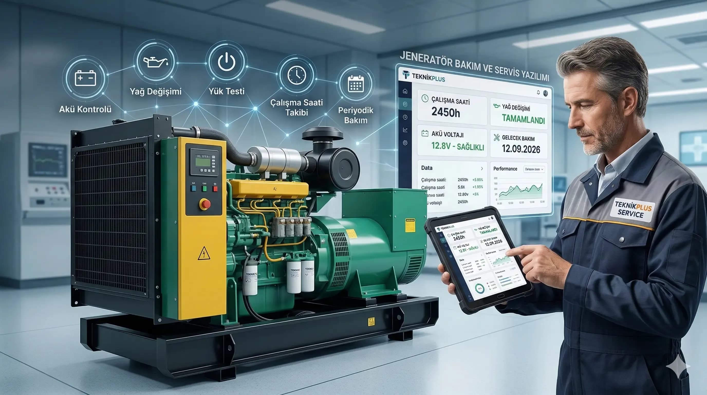 Jeneratör Bakım ve Servis Yazılımı: Elektrik Kesildiğinde Hazır Olun