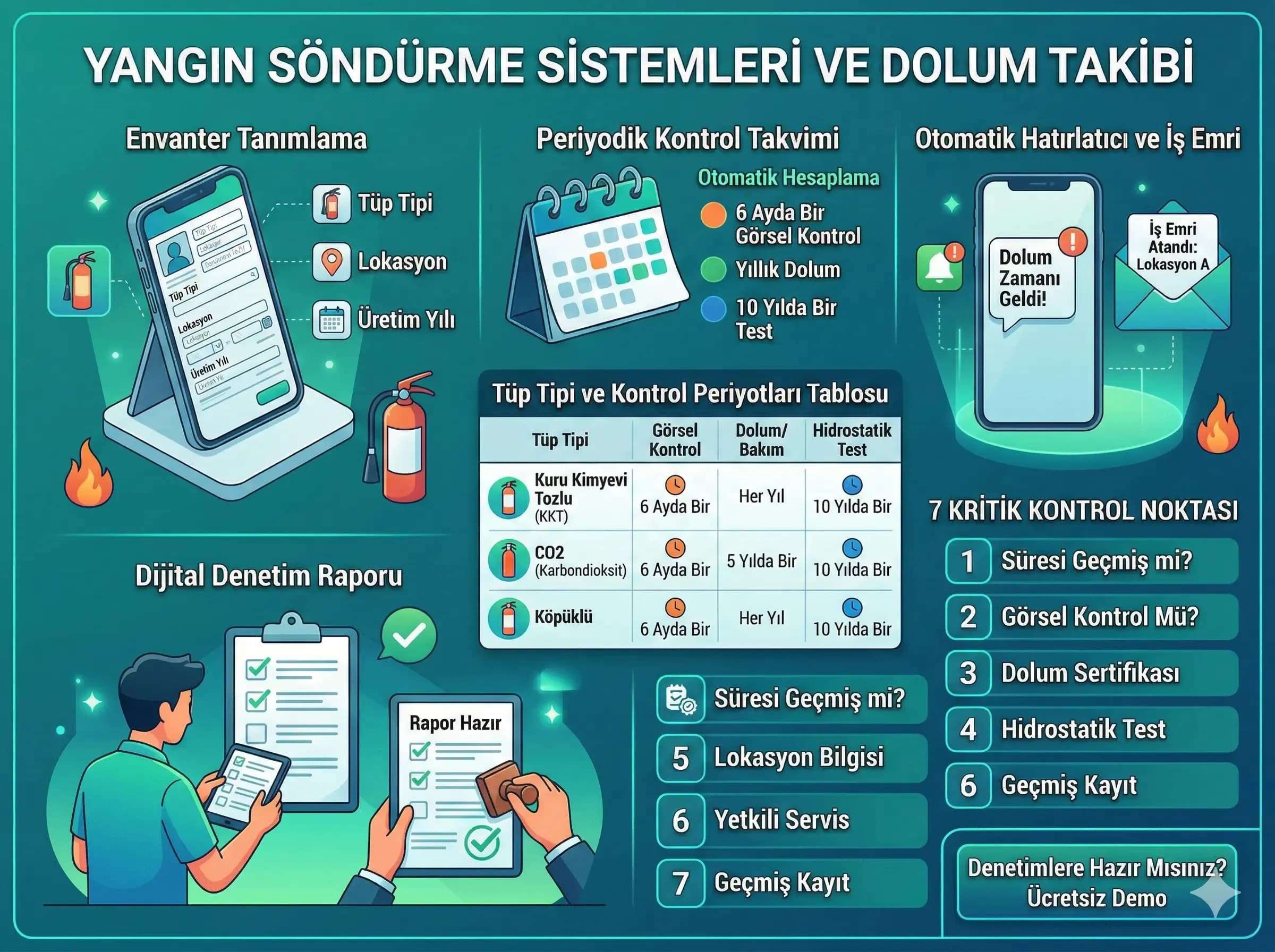 Yangın Tüpü Dolum Takibi Nasıl Yapılır? Denetimlere Hazır Olun