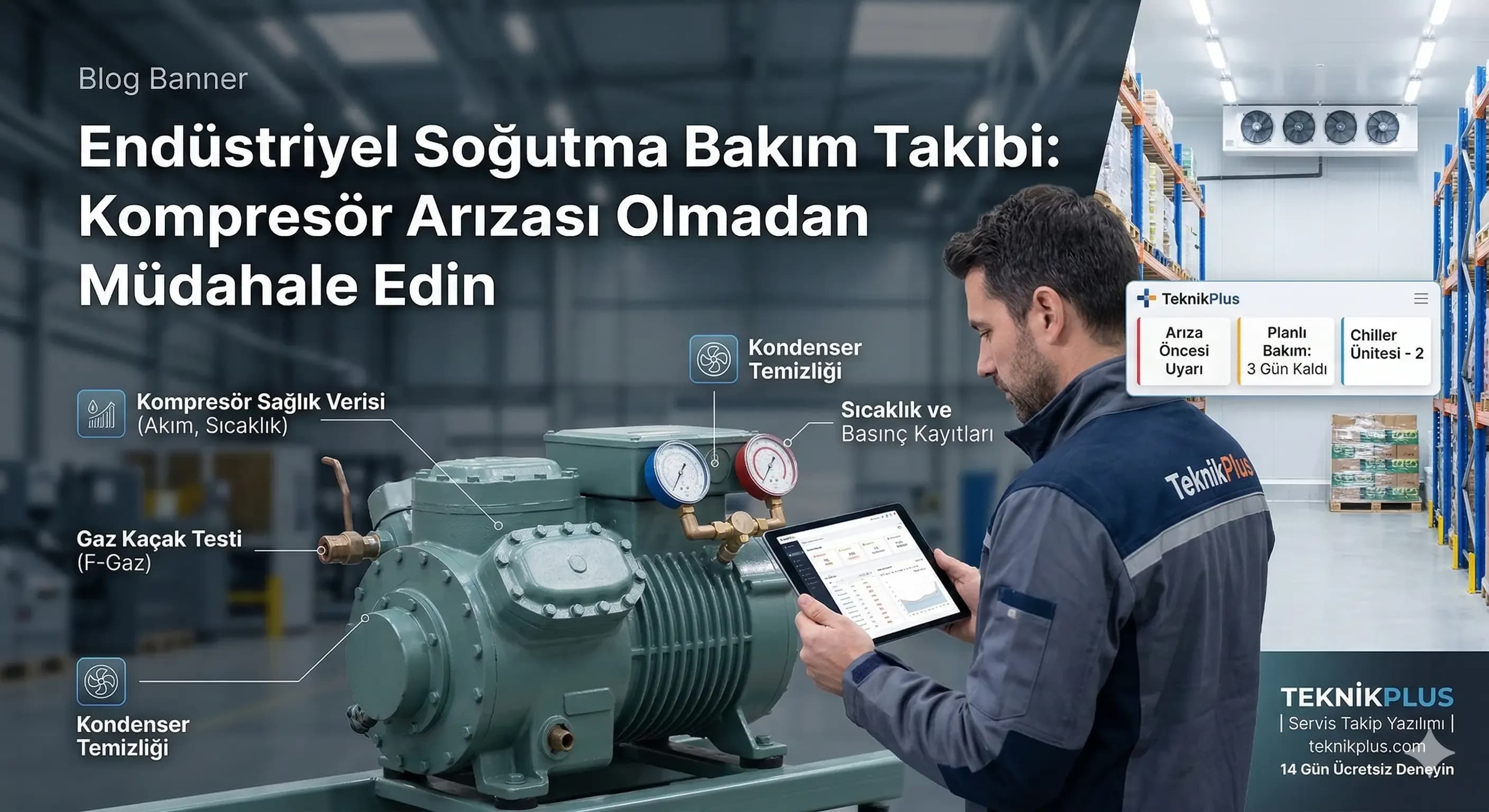 Endüstriyel Soğutma Bakım Takibi: Kompresör Arızası Olmadan Müdahale Edin